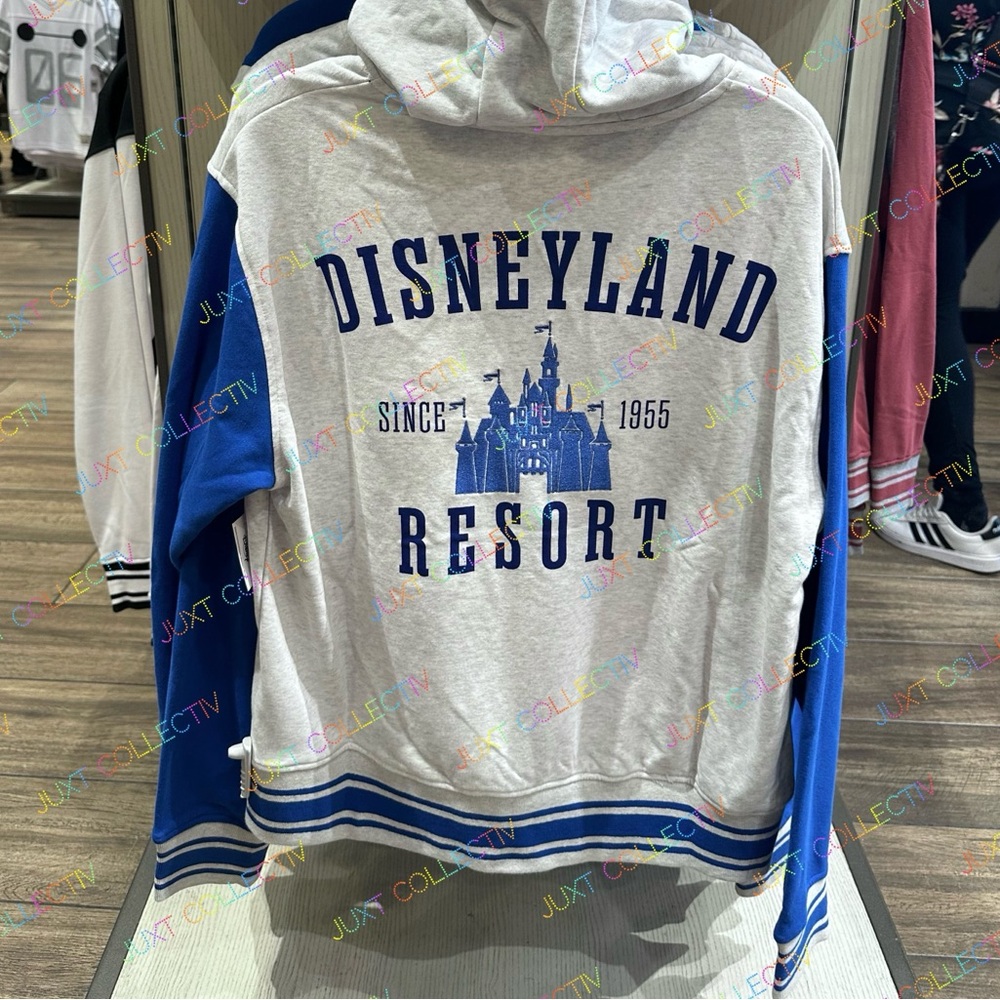 Disneyland Sleeping Beauty Castle 1955 Varsity Zip Jacket Hoodie
